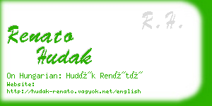 renato hudak business card